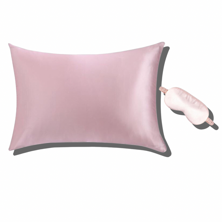 yosmo-zijden-kussensloop-slaapmasker-combo-roze